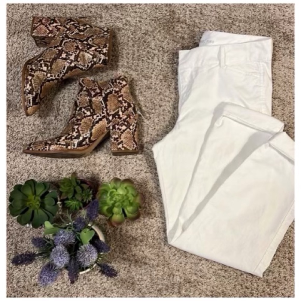 White High Waisted Skinny Jeans